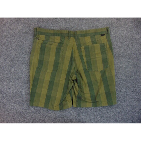 The North Face Shorts Mens 40x10 Green Stripe Chino Short Pants - Picture 3 of 10